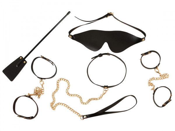 BONDAGE-SET - 6-TEILIG [Bad Kitty by You2Toys] schwarz/gold