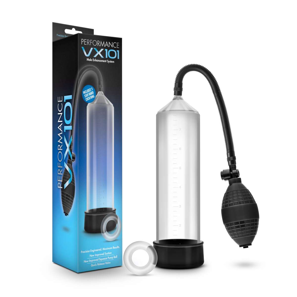 PERFORMANCE VX101 - PENIS-PUMPE [Blush Novelties] transparent/schwarz |  Pumpen & Pump-Toys | Sextoys | ART-X ONLINE