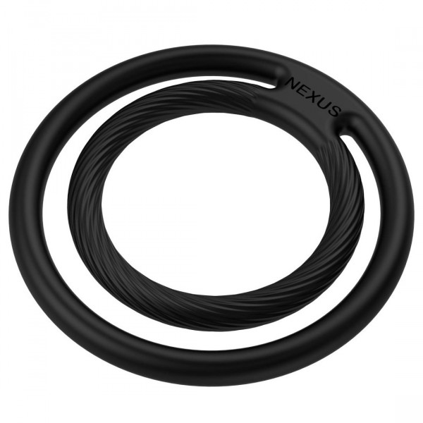 DOUBLE ENDURO - COCK AND BALL RING [NEXUS] schwarz