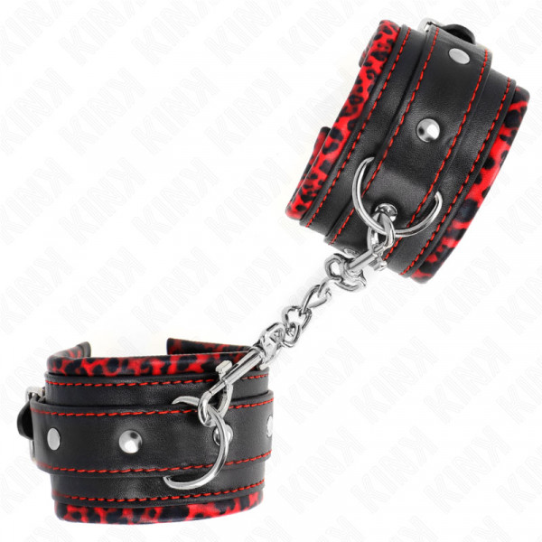 HANDFESSELN [KINK by Dreamlove] schwarz/rot