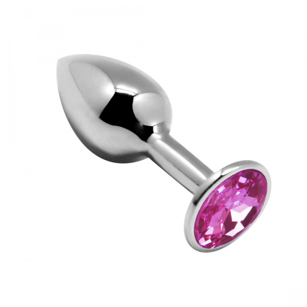 ANAL PLEASURE - MINI METAL BUTT PLUG - SMALL [Alive] silber/rosa