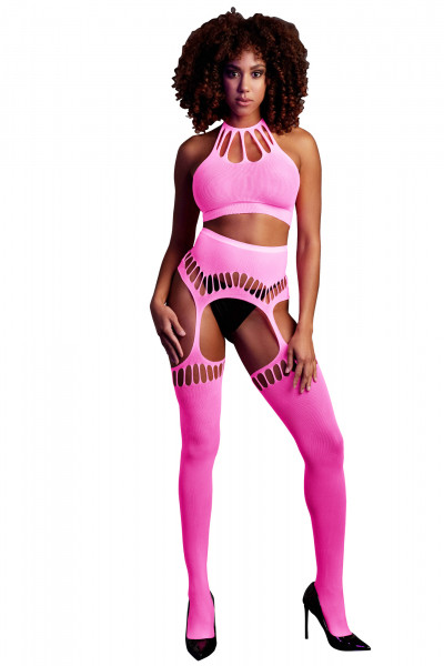 TOP-SET [Ouch! Glow in the dark] pink