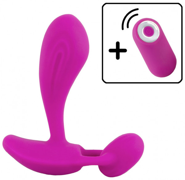 RC C- & G-SPOT VIBRATOR [Silicone Stars - Sweet Smile] pink