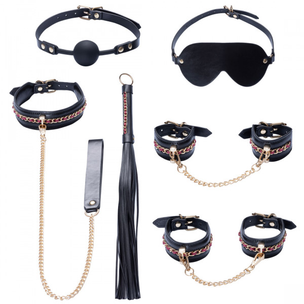 BONDAGE-SET - 6-TEILIG [Bad Kitty by You2Toys] schwarz/gold