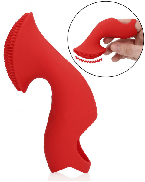 TEXTURED FINGER-VIBRATOR [Loveline by Shots] rot