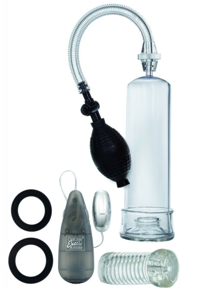APOLLO STA-HARD KIT - PENISPUMPEN-SET [Calexotics] transparent - schwarz