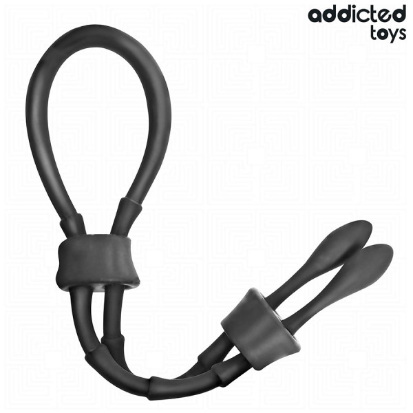 ADJUSTABLE COCK-TIE [Addicted Toys by Dreamlove] schwarz