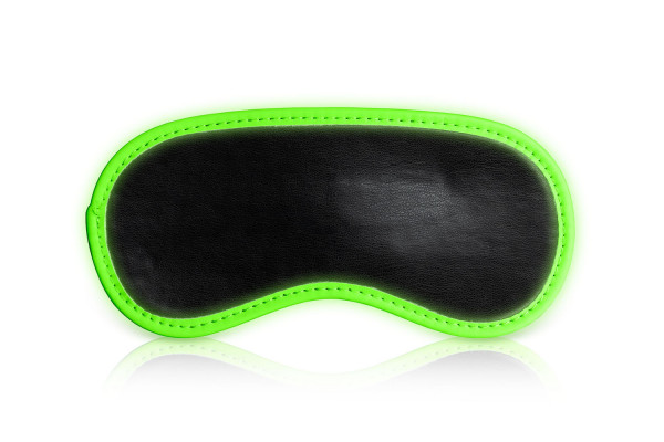 EYE-MASK [Ouch! Glow in the dark] schwarz/grün