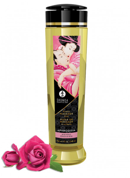 EROTISCHES MASSAGEÖL - APHROTISIA [Shunga] 240ml / rose petals