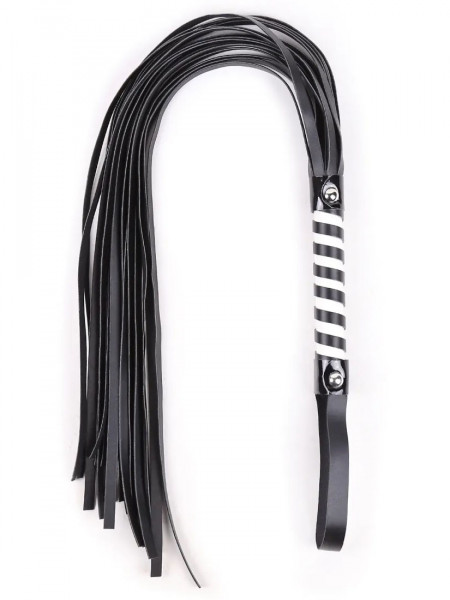 STRIPED FLOGGER - PEITSCHE [Smart Moves] schwarz/weis