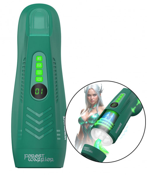 AYLA - FOREST WARRIOR - MULTI-FUNKTION MASTURBATOR [Masturs by Shots] grün