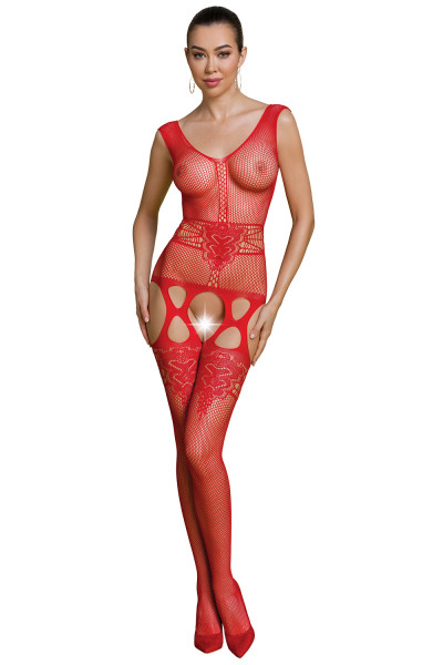 BODYSTOCKING - BS014 [Passion - eco collection] rot