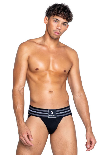 PLAYBOY - LOCKER ROOM CLASSIC JOCK [Playboy] schwarz/weiss