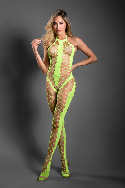 UNSTOPPABLE - BODYSTOCKING [Fantasy Lingerie - Sheer] neon-grün