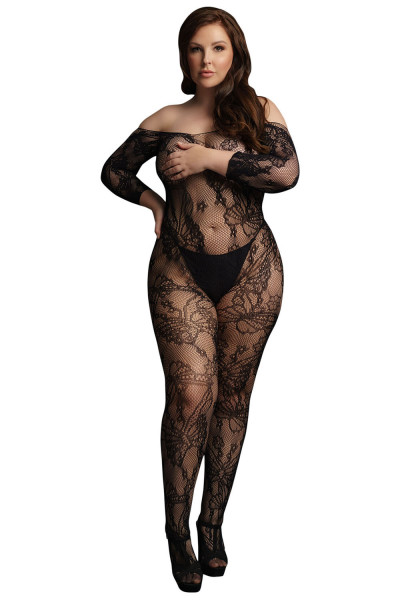 BODYSTOCKING - OUVERT - QUEENSIZE [Le Désir] schwarz