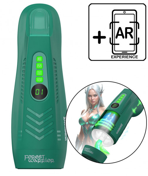 AYLA - FOREST WARRIOR - MULTI-FUNKTION MASTURBATOR [Masturs by Shots] grün