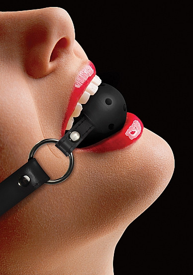 BALL GAG [Ouch!] MUNDKNEBEL schwarz