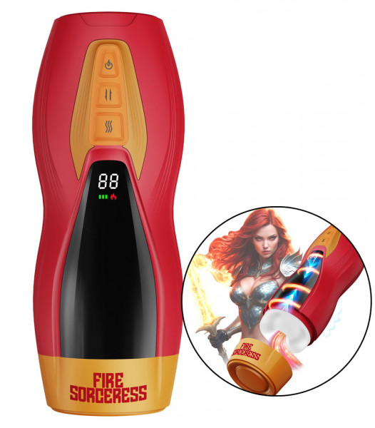 SOLARA - FIRE SORCERESS - MULTI-FUNKTION MASTURBATOR [Masturs by Shots] rot/gelb