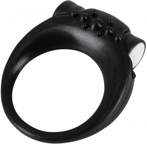 VIBRATING COCK RING [Silicone Stars - Sweet Smile] schwarz