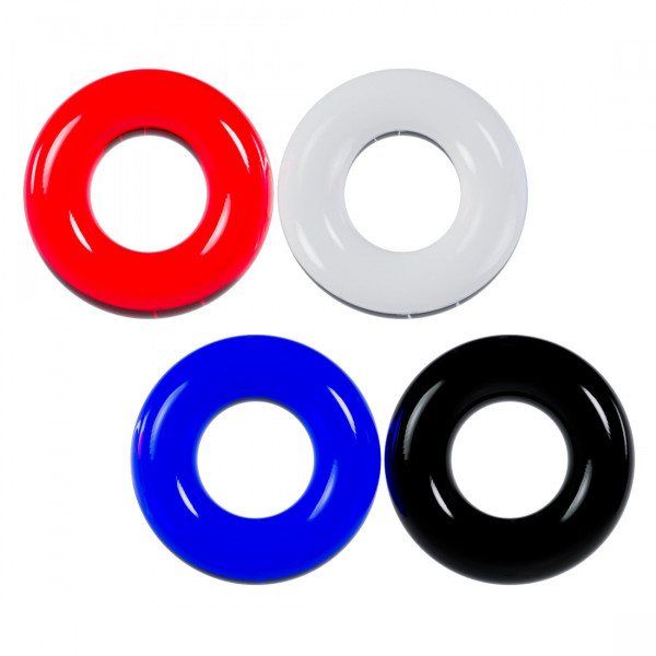 MULTICOLOR COCKRING-SET [Levelz by Shots] 4er - bunt