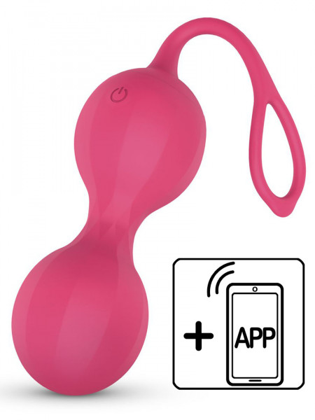 STELLA - VIBRATING KEGEL BALLS - EASYCONNECT [Easytoys] pink