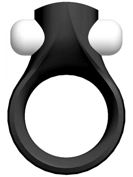 LUST GLIDER - COCK-RING [SToys] schwarz/weiss