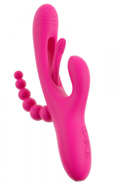 TRIPLE VIBE [Silicone Stars - Sweet Smile] pink