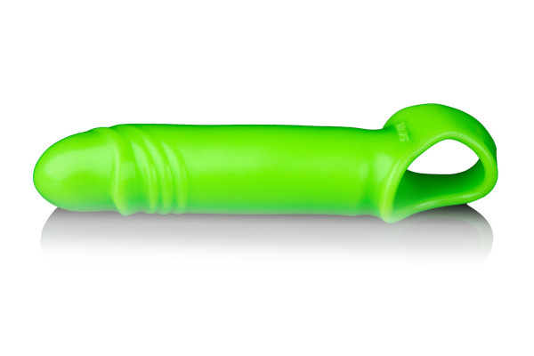 SMOOTH STRETCHY PENIS SLEEVE [Ouch! Glow in the dark] grün