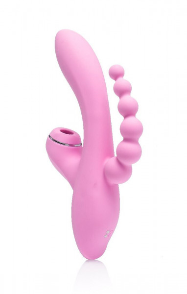 THREE IN ONE - VIBRATOR-STIMULATOR [Zenn] rosa