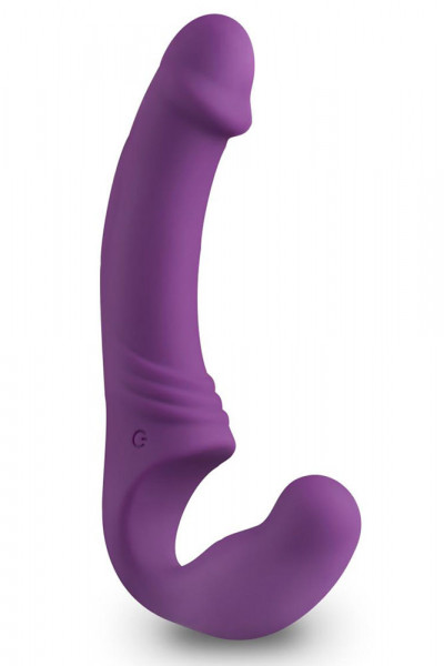 STRAPLESS STRAP-ON - VIBRATOR [Easytoys] lila