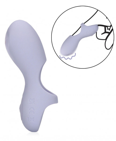SILICONE FINGER-VIBRATOR [Loveline by Shots] lavendel