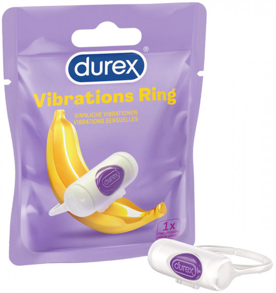 VIBRATIONS RING [Durex] weiss/lila