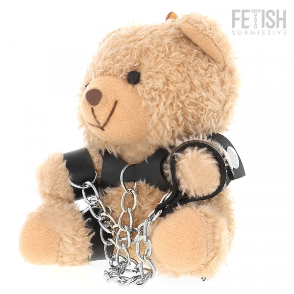 FETISCH TEDDYBÄR - YOGI - Modell 1 [Fetish Submissive by Dreamlove] braun/schwarz