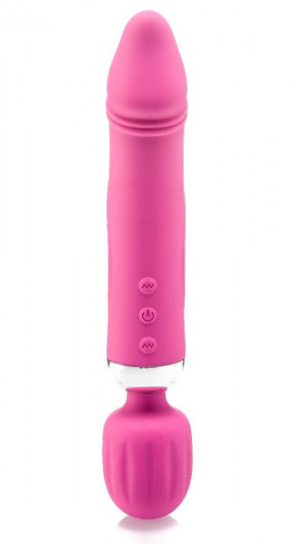 REALISTIC DOUBLE FUN - VIBRATOR / WAND-MASSAGER [Zenn] pink