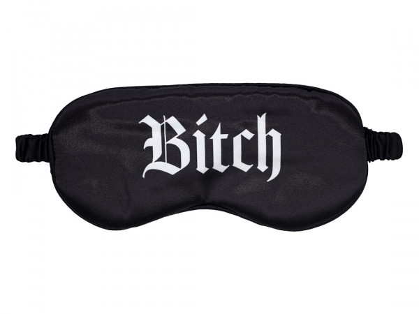 SATIN BLINDFOLD - "BITCH" [Ouch!] schwarz