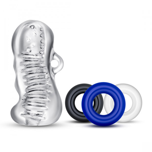 QUICKIE KIT - JERK OFF [Blush Novelties] schwarz/blau/transparent