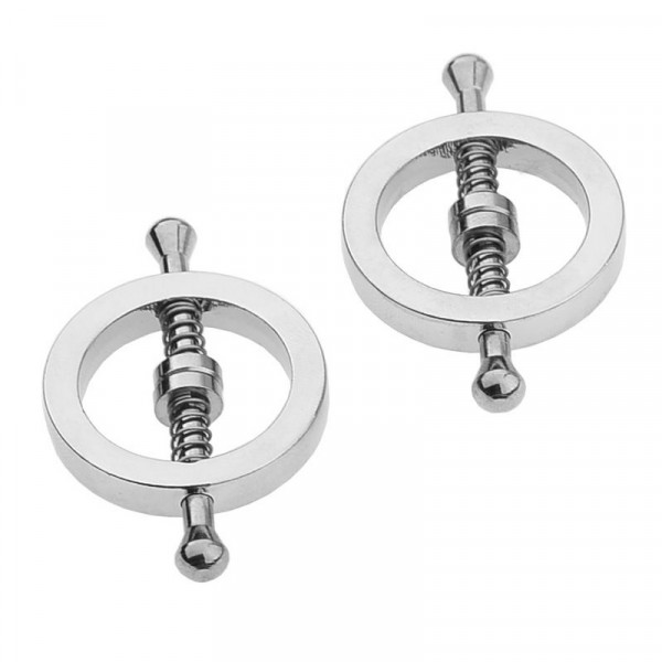 NIPPEL-KLEMMEN - STEEL CIRCLE [Fixxx Metal Series] silber