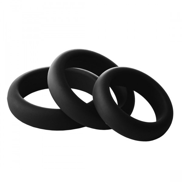 SMOOTH SILICONE - COCKRING-PACK [RAM ROD - Dream Toys] schwarz