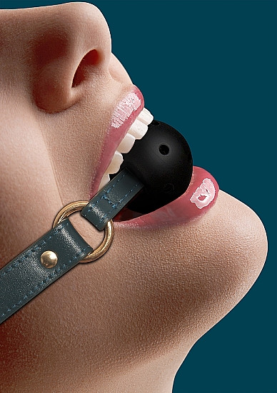 BREATHABLE BALL GAG - OUCH HALO - MUNDKNEBEL [Ouch!] dunkelgrün