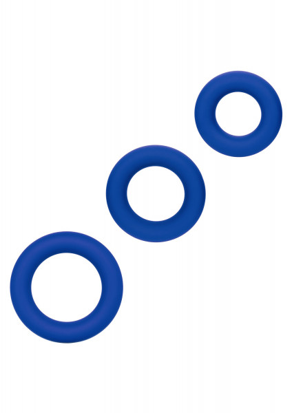 ADMIRAL - 3 COCK-RING SET [Calexotics] blau