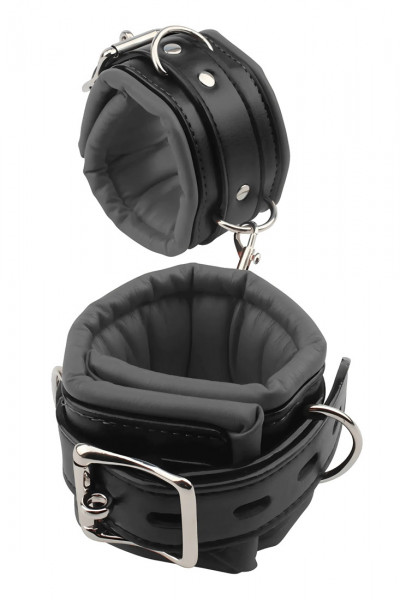 SOFT HAND CUFFS [Fixxx BDSM Series] schwarz/silber