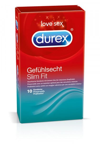 GEFÜHLSECHT - SLIM FIT [Durex] 10er Pack