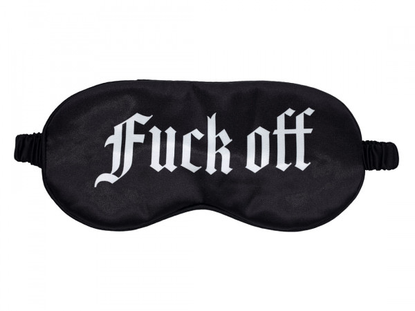 SATIN BLINDFOLD - "FUCK OFF" [Ouch!] schwarz