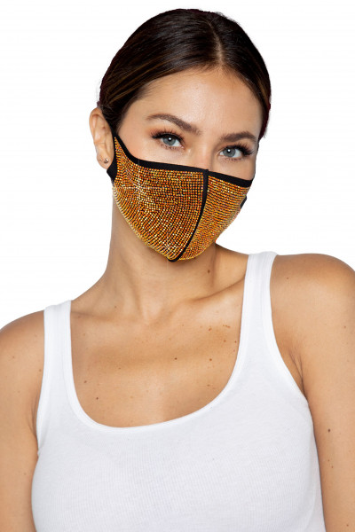 ALEXI - FASHION MASK [Leg Avenue] schwarz/gold