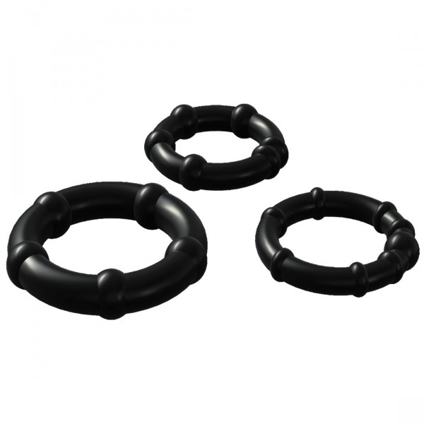 BABOOOM - COCKRING-SET [WOOOMY by CNEX] 3er-Set - schwarz