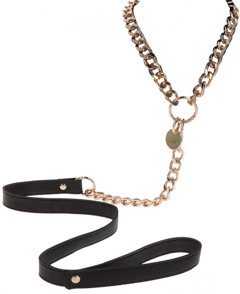 DONA - STATEMENT COLLAR AND LEASH [Taboom] roségold