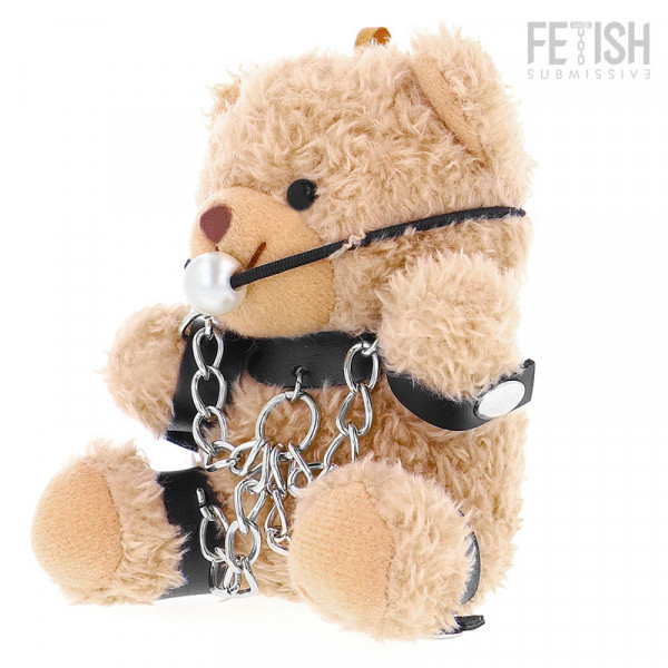 FETISCH TEDDYBÄR - FOZZIE - Modell 3 [Fetish Submissive by Dreamlove] braun/schwarz