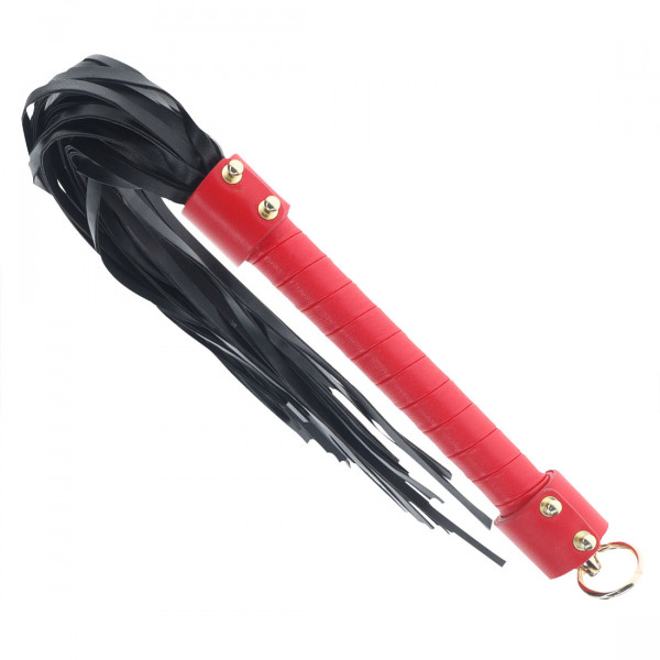 FLOGGER - RIEMENPEITSCHE [Ouch!] schwarz/rot