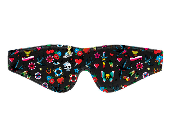 PRINTET EYE-MASK [Ouch!] schwarz/bunt