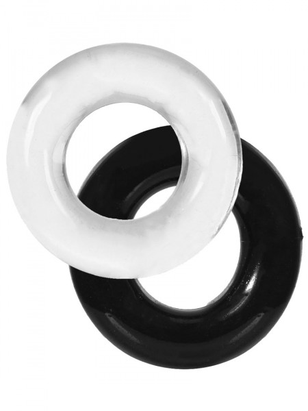 COCKRING 2-PACK 02 [LoveSecret] transparent + schwarz